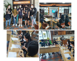 중학교친구들의 바리스타직업체험활동